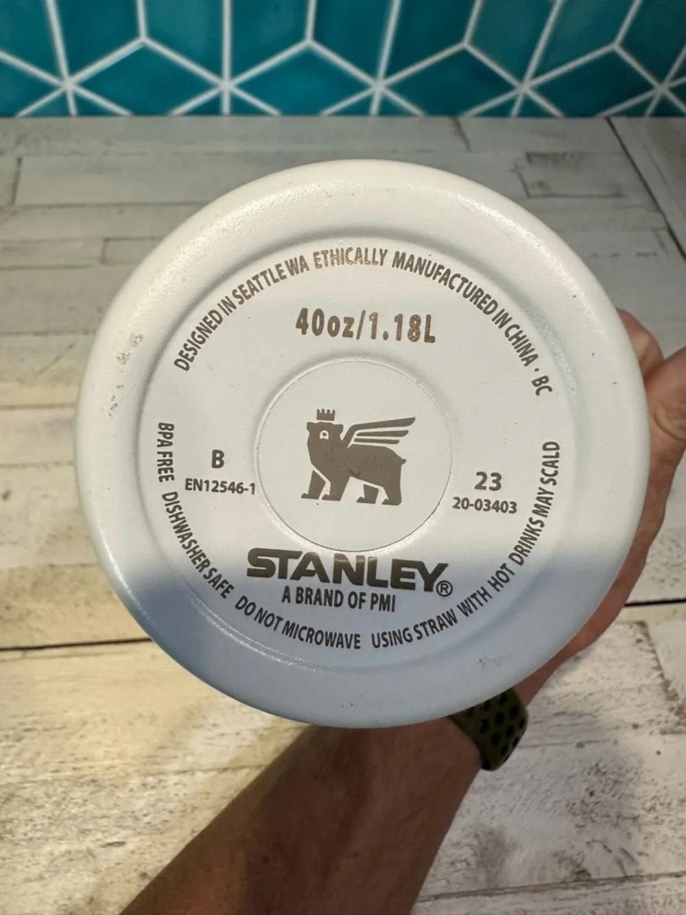 Stanley labubu rare print light cream 40oz-No Lid or Straw - Picture 6 of 6
